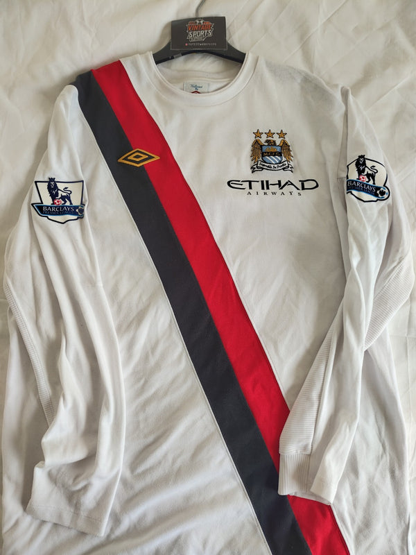 Manchester City Long Sleeve Third Football Shirt 2009-2010 (XL) 5 Zabaleta