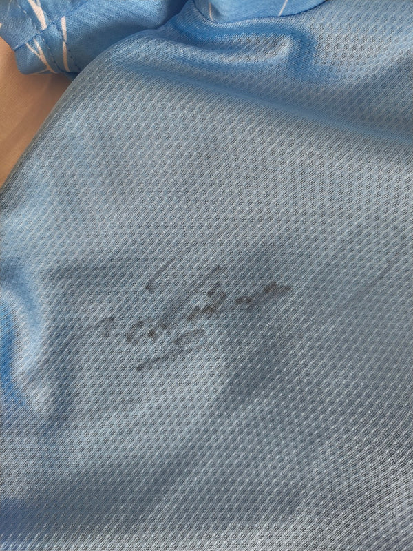 Manchester City Signed Home Football Shirt 2020-2021 (S) 7 Sterling