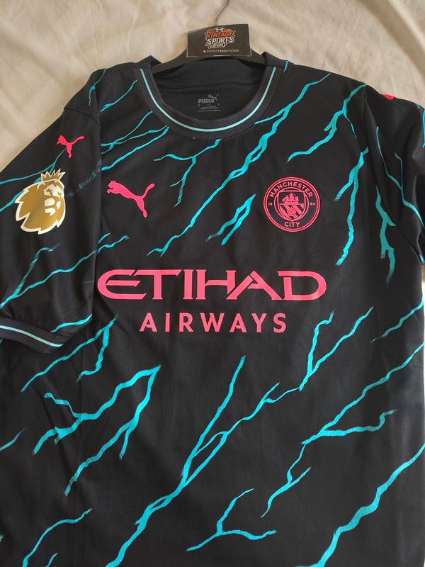 Manchester City Third Football Shirt 2023-2024 (XL) 10 Grealish