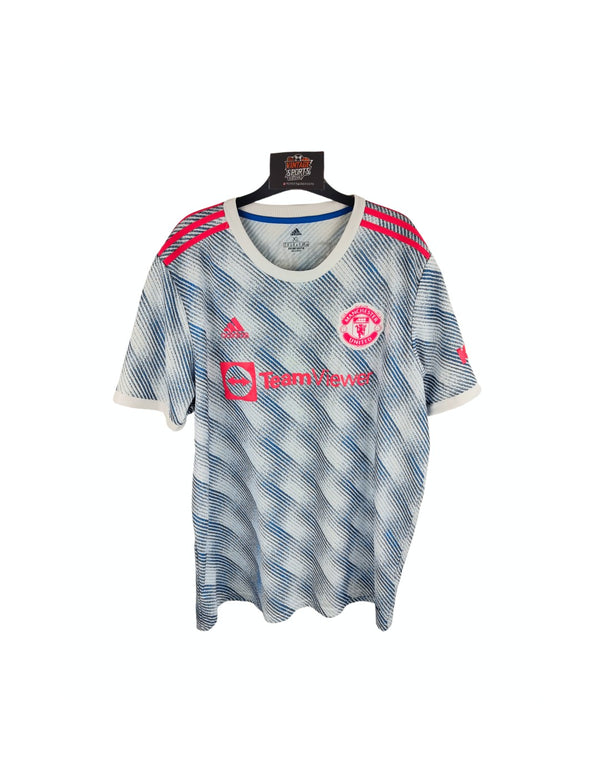 Manchester United Away Football Shirt 2021-2022 (XL) 18 Bruno Fernandes