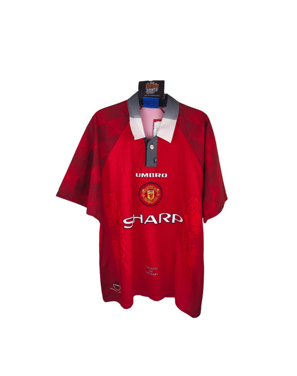 Manchester United Home Football Shirt 1996-1998 (L) 7