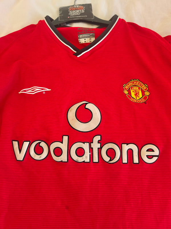 Manchester United Home Football Shirt 2000-2001 (XL)
