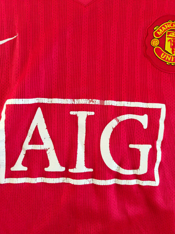 Manchester United Home Football Shirt 2007-2009 (XXL)