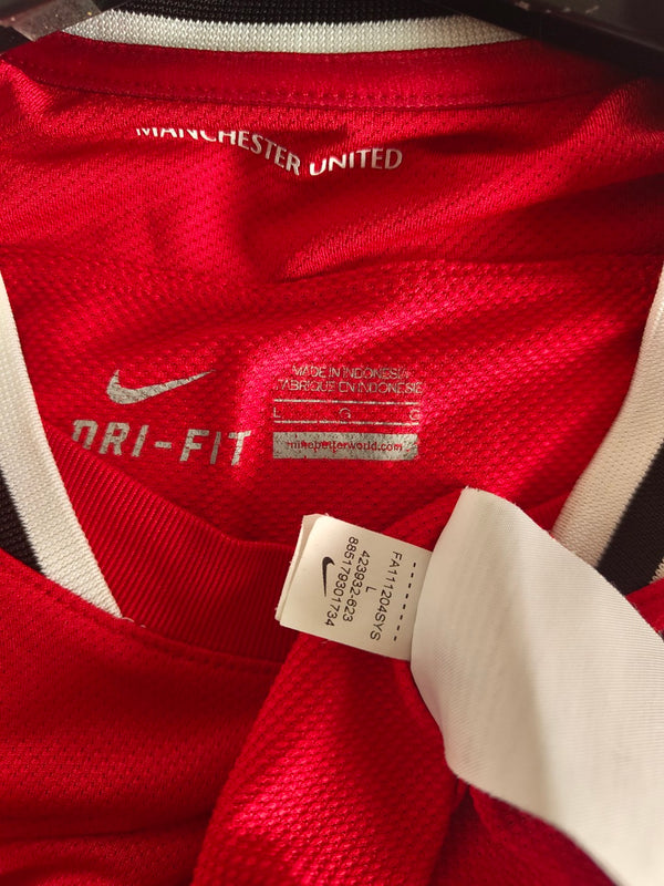 Manchester United Home Football Shirt 2011-2012 (L) 19 Champions