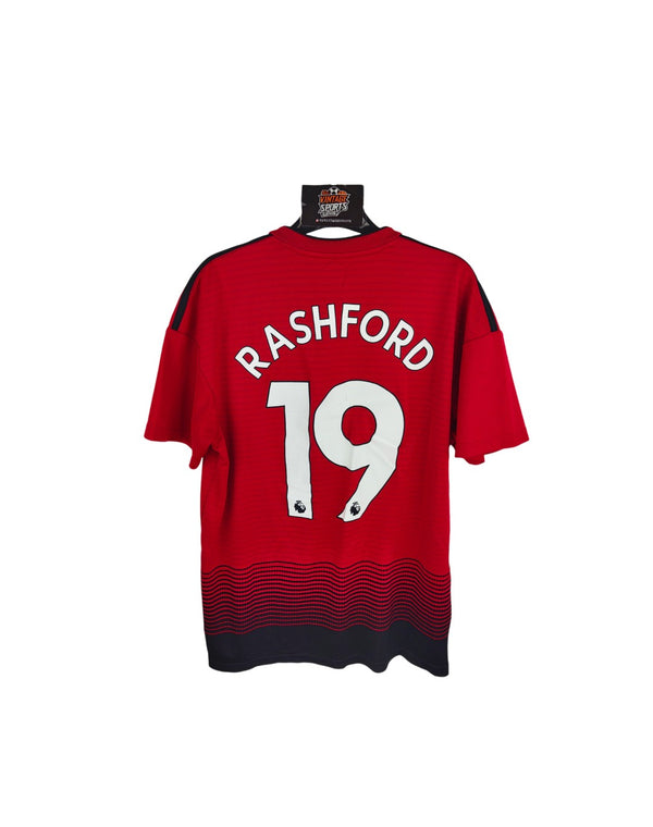 Manchester United Home Football Shirt 2018-2019 (M) #19 Rashford