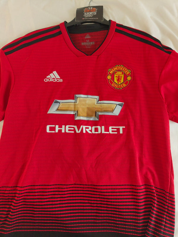 Manchester United Home Football Shirt 2018-2019 (M) #19 Rashford