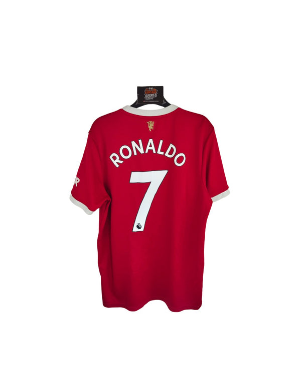 Manchester United Home Football Shirt 2021-2022 (L) #7 Ronaldo