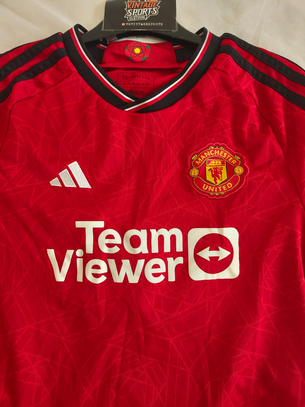 Manchester United Home Football Shirt 2023-2024 (Youths) 7 Mount