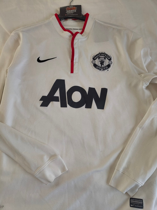 Manchester United Long Sleeve Away Football Shirt 2012-2014 (L)