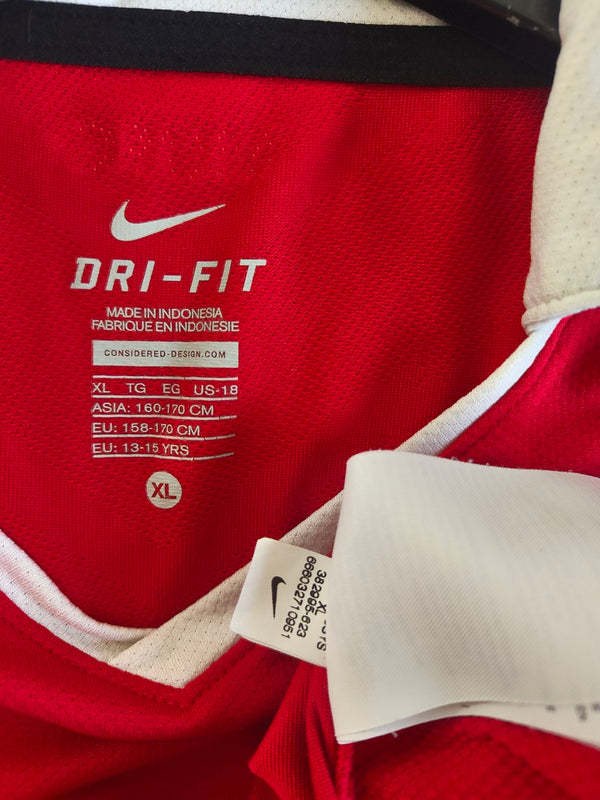 Manchester United Long Sleeve Home Football Shirt 2010-2011 (Youths)