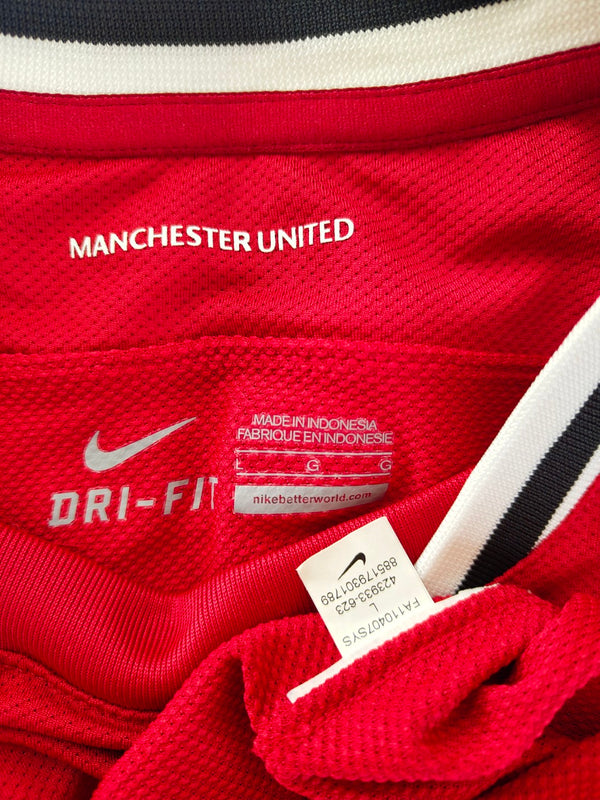 Manchester United Long Sleeve Home Football Shirt 2011-2012 (L)