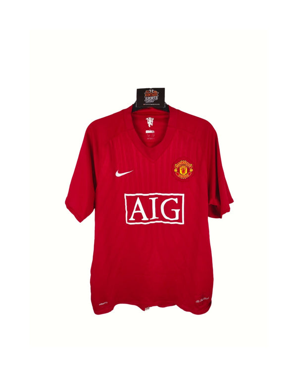 Manchester United  Home Football Shirt 2007-2009 (M)