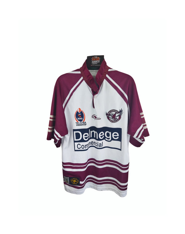 Manly Warringah Sea Eagles NRL Rugby League Away Shirt 2003 (S)