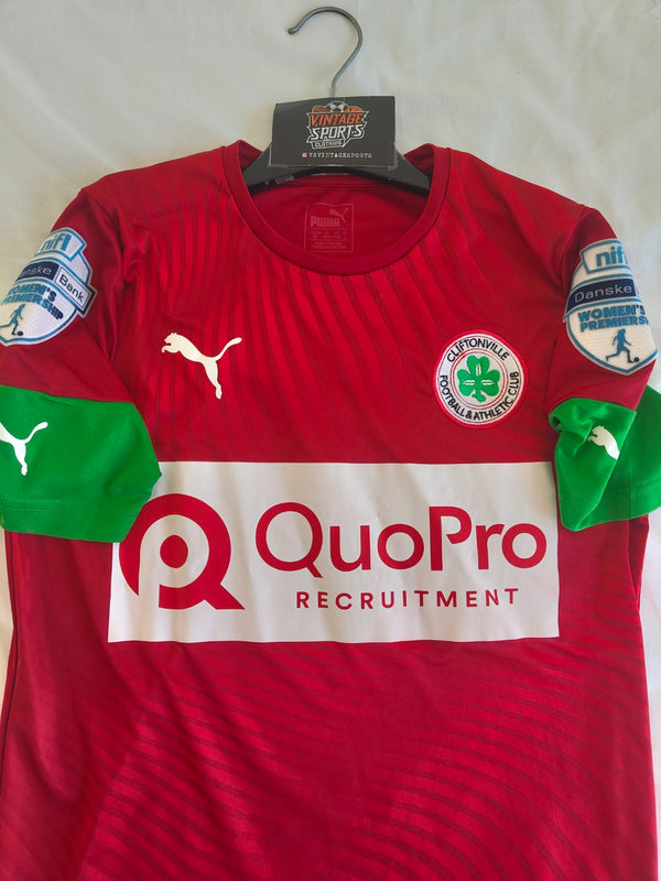 Matchworn Cliftonville FC Womens Team Football Shirt 2020-2021 (S) #4