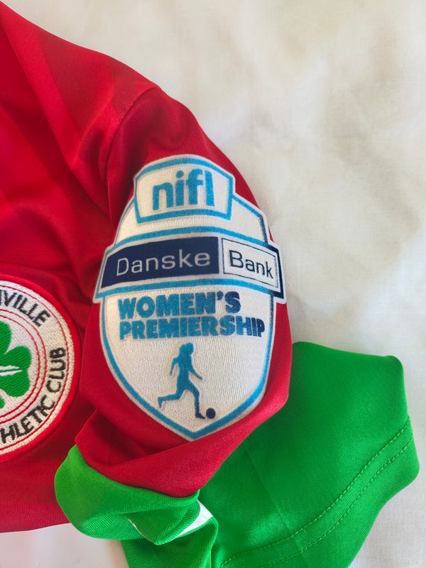 Matchworn Cliftonville FC Womens Team Football Shirt 2020-2021 (S) #4