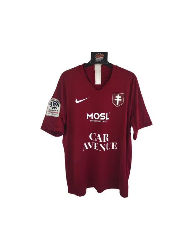 Matchworn FC Metz Home Football Shirt 2019-2020 (L) #24 Cohade