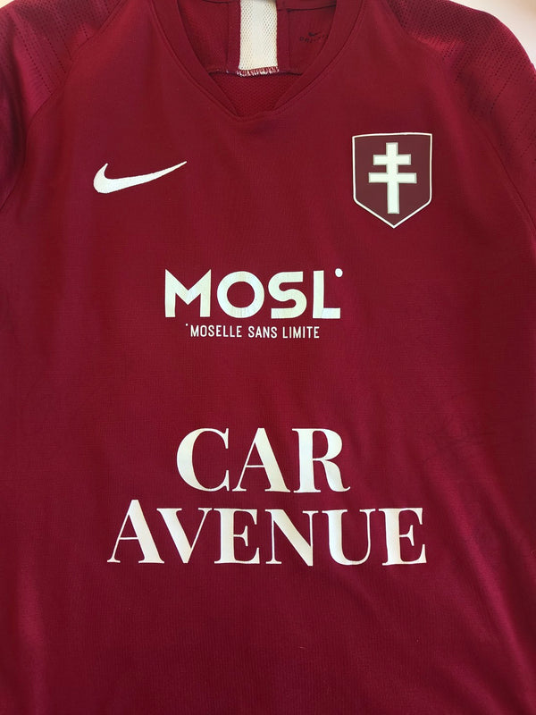 Matchworn FC Metz Home Football Shirt 2019-2020 (L) #24 Cohade