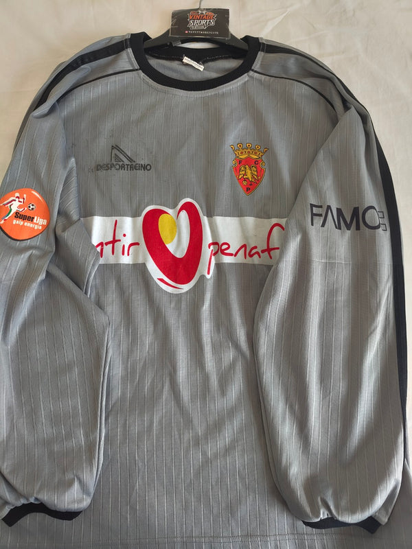 Matchworn FC Penafiel Goalkeeper Football Shirt 2003-2004 (XL) #24 Nuno Santos