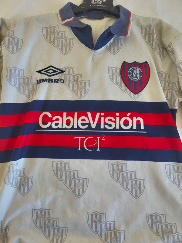 Matchworn San Lorenzo Away Football shirt 1996-1998 (M) #13