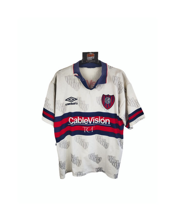Matchworn San Lorenzo Away Football shirt 1996-1998 (M) #13