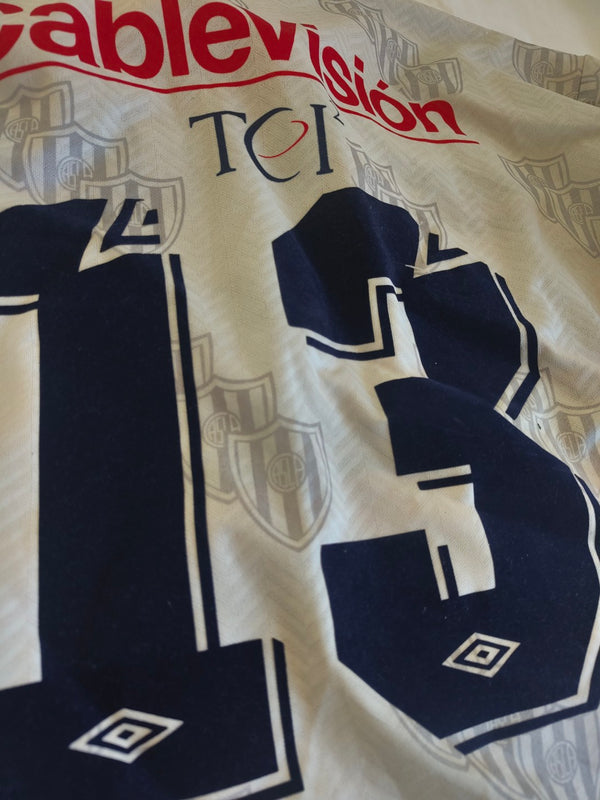 Matchworn San Lorenzo Away Football shirt 1996-1998 (M) #13