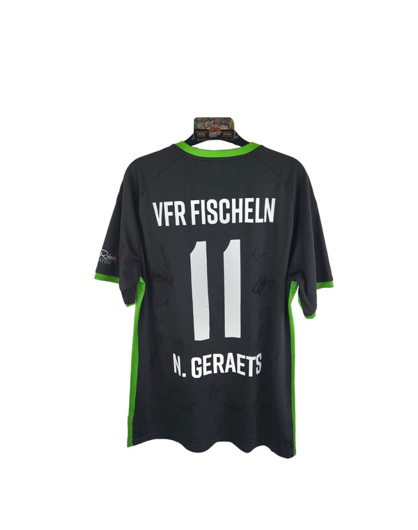 Matchworn Signed VfR 1920 Krefeld Fischeln Away Football Shirt 2024-2025 (L) #11 Geraets