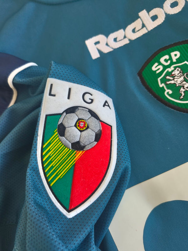 Matchworn Sporting CP Goalkeeper Football Shirt 2001-2002 (L) #1 Nelson