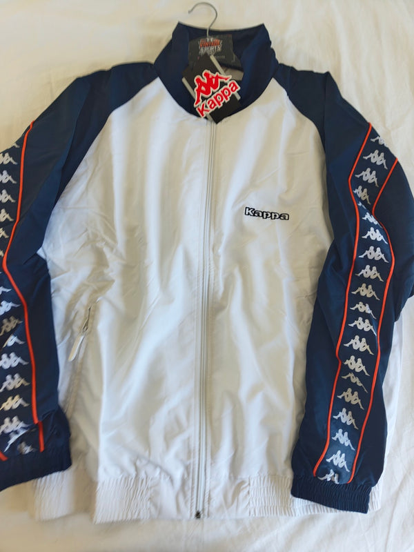 NEW Kappa Tracksuit Track Top Jacket White (XL)