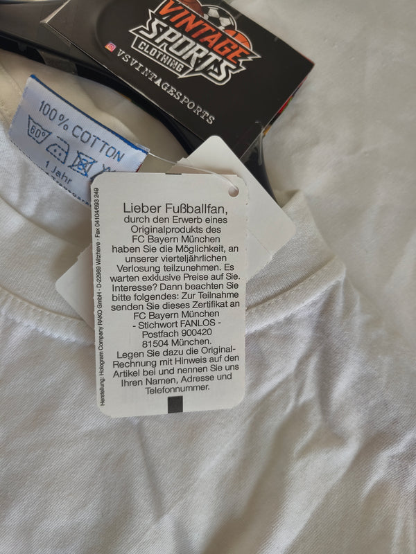 NEW FC Bayern Munich Football T-Shirt Cup Final Schalke 04 2004-2005 (L)