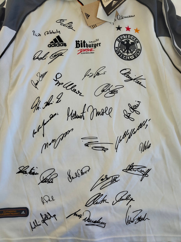 NEW Germany Signed Home Football Shirt 2000-2002 (XL)