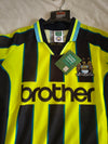 NEW Manchester City Official Retro Away Football Shirt 1998-1999 (L)