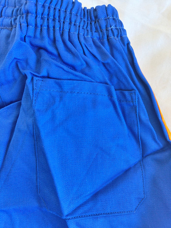 NEW Vintage Adidas Shorts 1980s Blue Orange (Youths)