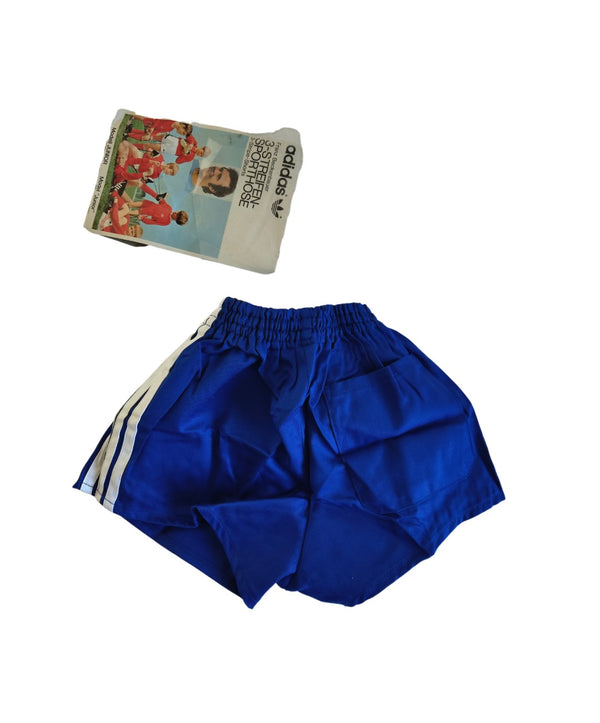 NEW Vintage Adidas Shorts 1980s Blue White (Kids)