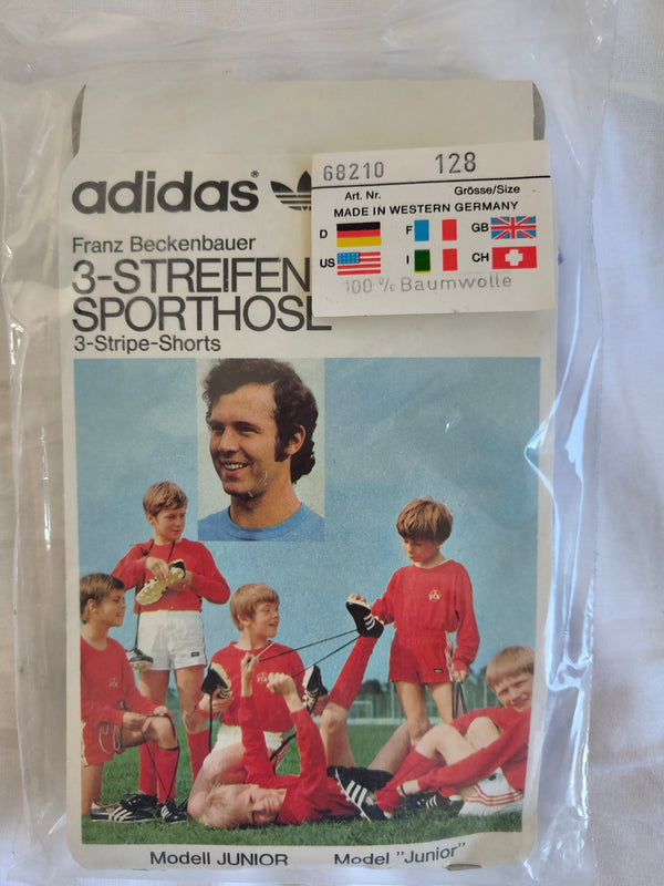 NEW Vintage Adidas Shorts 1980s Blue White (Kids)