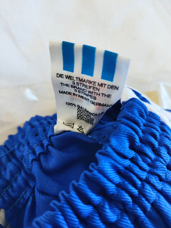 NEW Vintage Adidas Shorts 1980s Blue White (Kids)