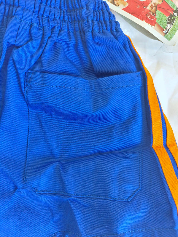 NEW Vintage Adidas Shorts 1980s Blue Orange (Kids)