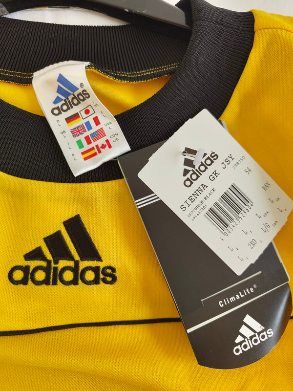 NEW Vintage Adidas Sienna Football Goalkeeper Shirt 2002 Yellow (L) #1