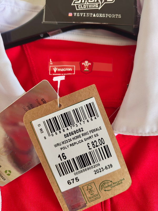 NEW Wales Home Rugby Shirt 2023 (Womens)