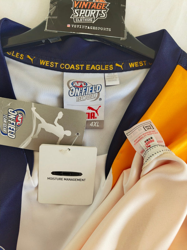 NEW West Coast Eagles AFL Australian Football Vest shirt 2014-2015 (4XL)