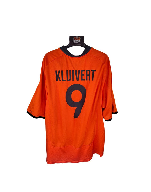 Netherlands Home Football Shirt 2000-2002 (XL) #9 Kluivert