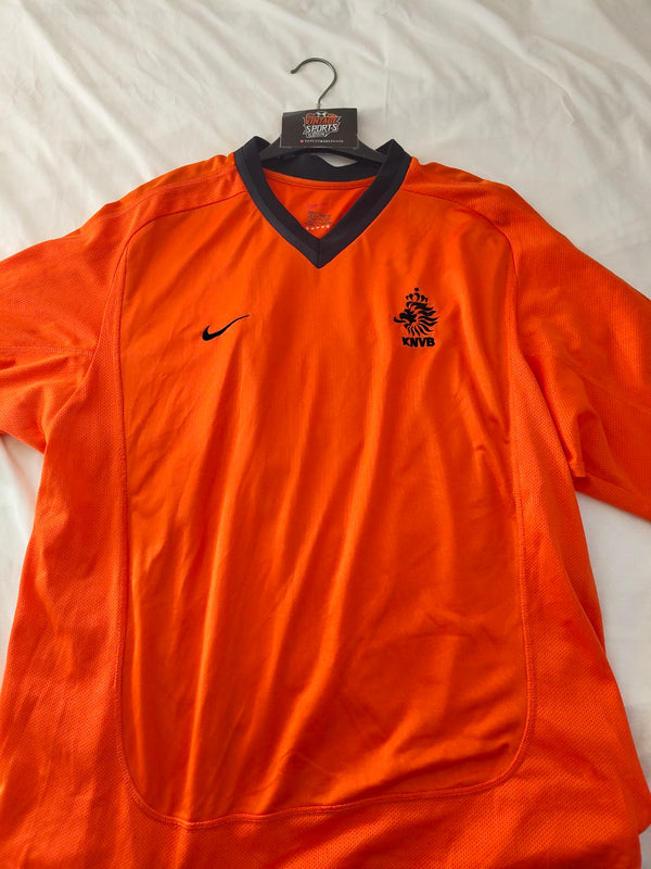 Netherlands Home Football Shirt 2000-2002 (XL) #9 Kluivert