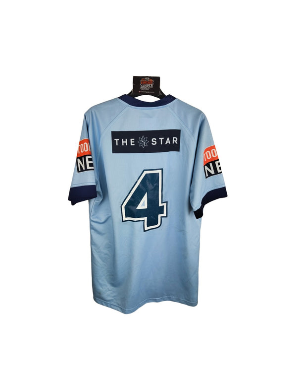 New South Wales Blues NRL Rugby League Home Shirt 2021 (L) #4