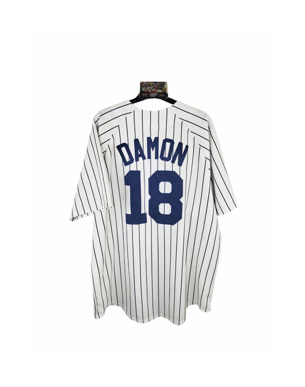 New York Yankees Baseball Jersey MLB 2005-2009 (XL) #18 Damon