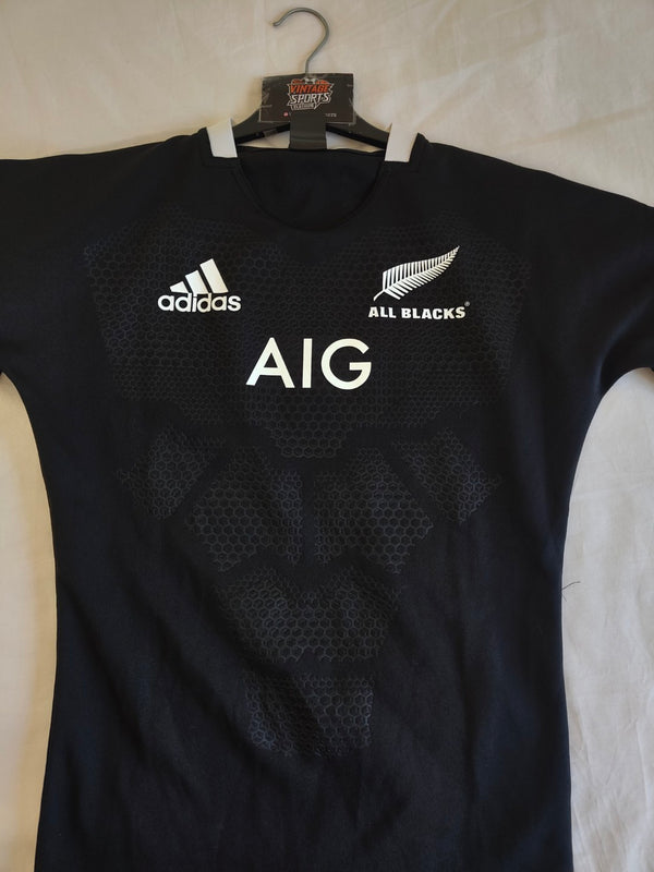 New Zealand All Blacks Home Rugby Shirt 2018-2019 (S)