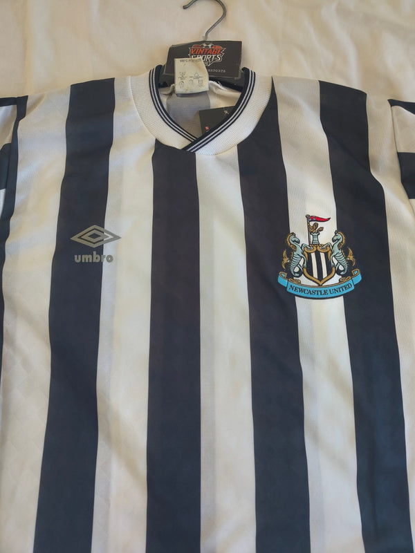Newcastle United Home Football Shirt 1988-1990 (L)