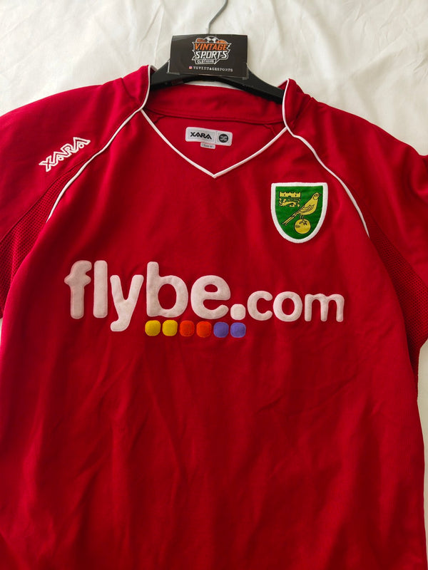 Norwich City Away Football Shirt 2007-2008 (M) Number 6