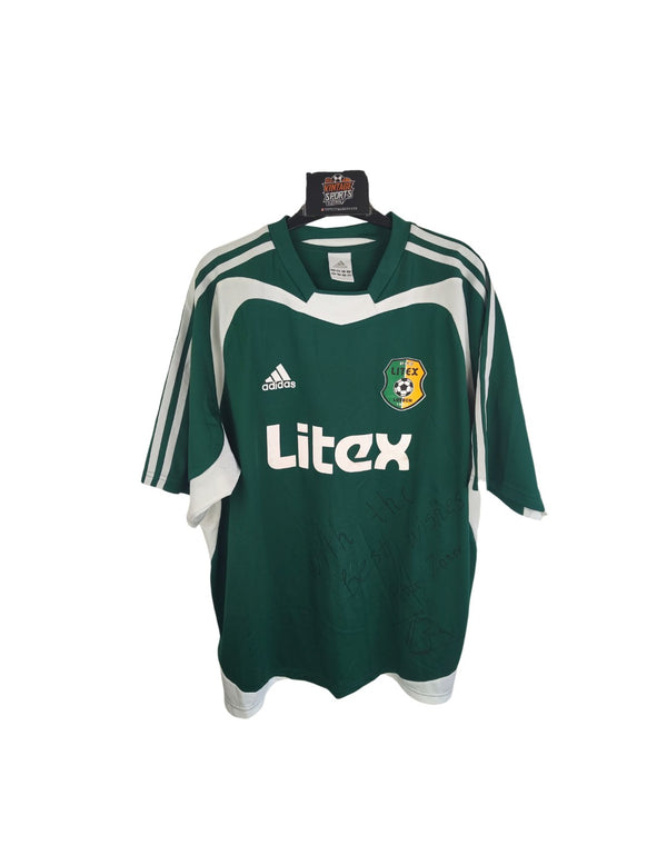Matchworn Signed PFC Litex Lovech Away Football Shirt 2005-2006 (L) 29 Zanev