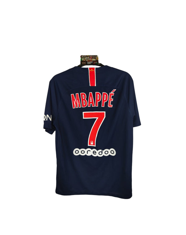 PSG Paris SG Home Football Shirt 2018-2019 (S) #7 Mbappe