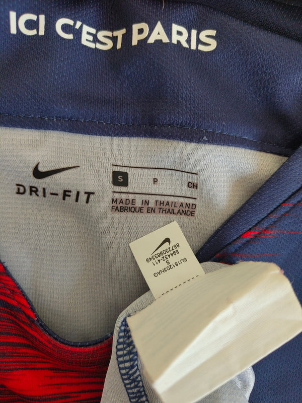 PSG Paris SG Home Football Shirt 2018-2019 (S) #7 Mbappe