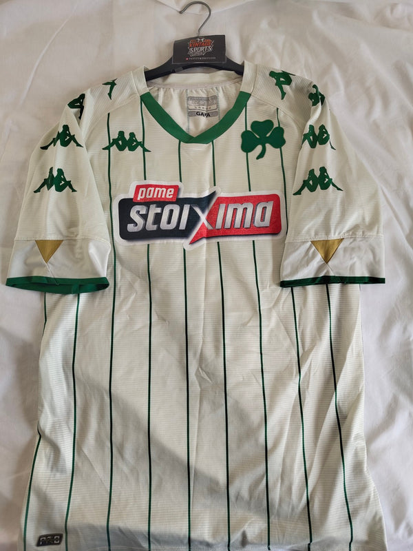 Panathinaikos FC Away Football Shirt 2020-2021 (L) #9 Macheda
